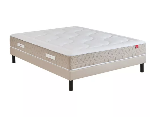 Clémaé 2 - Matelas à ressorts et latex, accueil équilibré - 160x200 cm