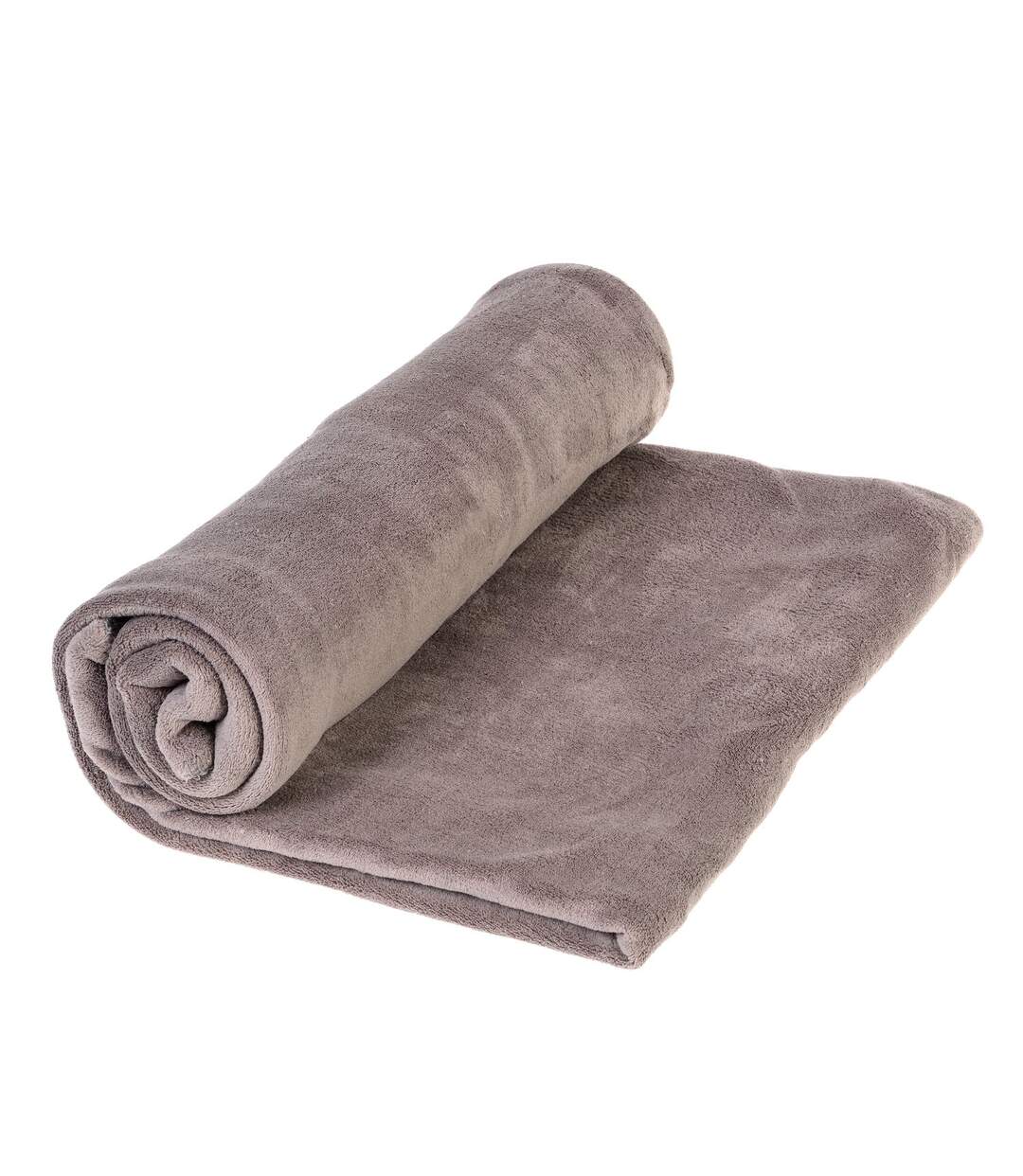 Plaid en microfibre - 180 x 230 cm - Taupe