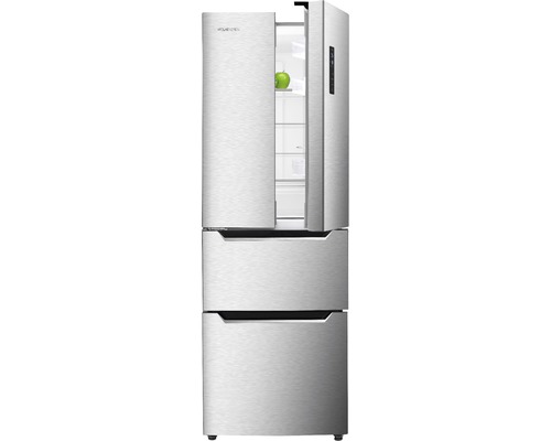 French Door koelkast Wolkenstein FD351.4A++NFIX BxHxD 63,5 x 185,5 x 68,50 cm Koelgedeelte 191 l Vriesgedeelte 129 l