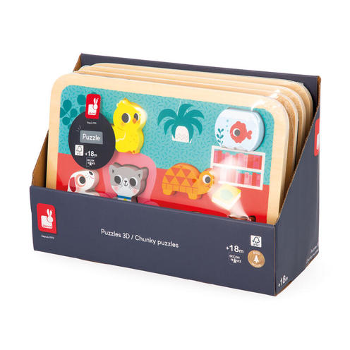 Chunky puzzle les animaux familiers - JANOD