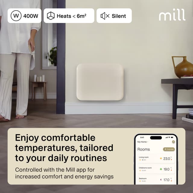 Mill Invisible Wi-Fi Gen4 panelradiator PA400WIFI4 (hvid)