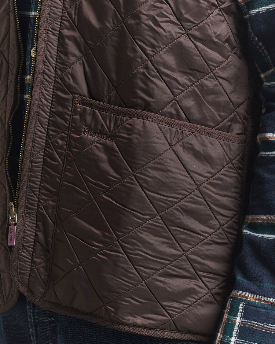 Barbour Lifestyle Quilt Waistcoat/Zip-In Liner Brown