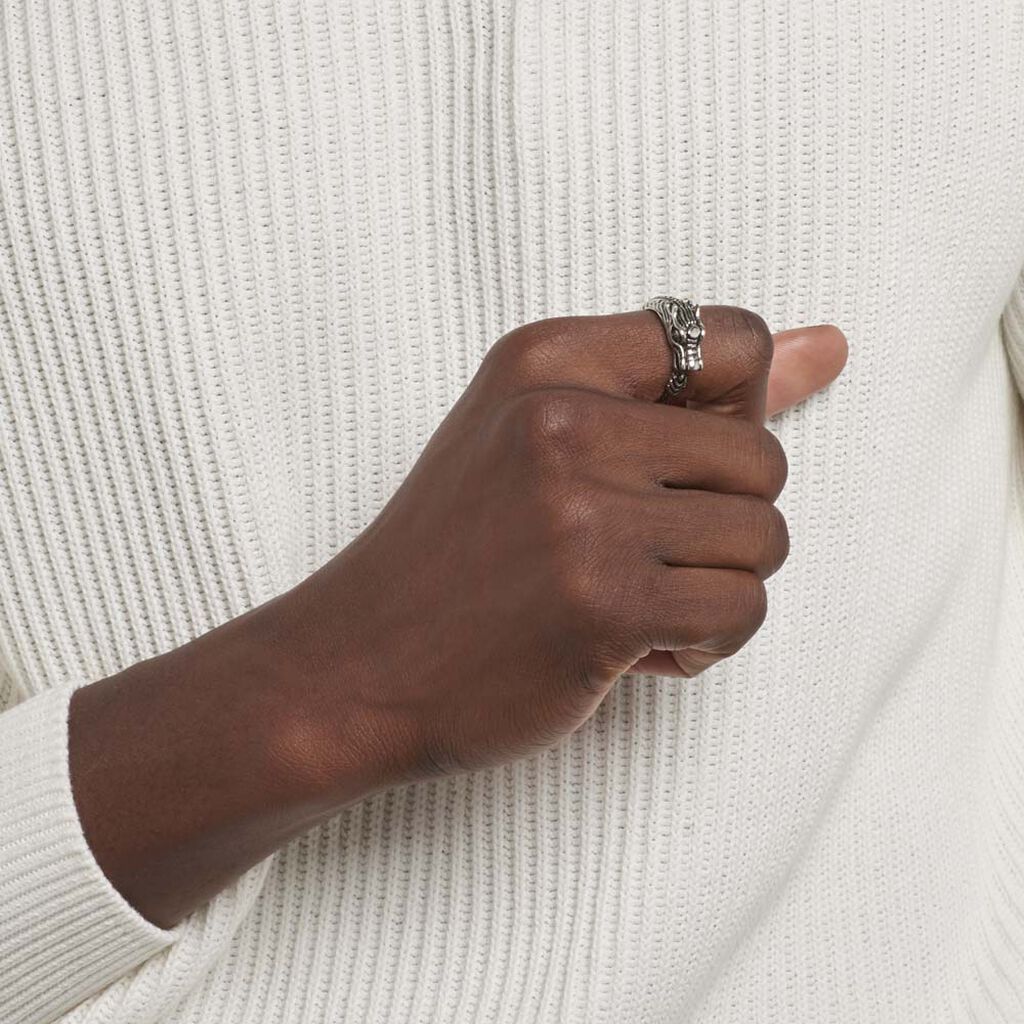 Bague Lacme Acier Blanc