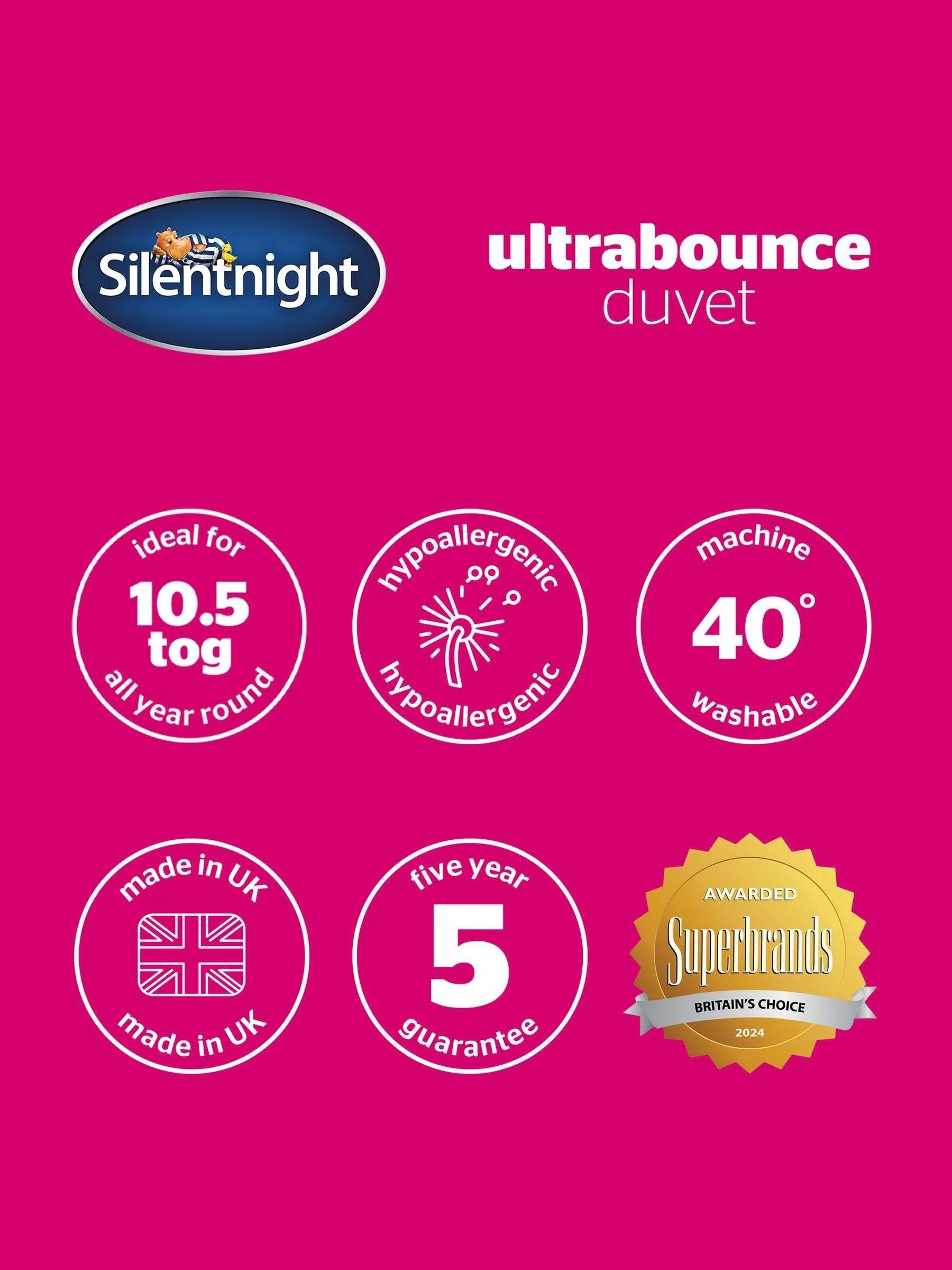 Silentnight Ultrabounce 10.5 tog dekbed
