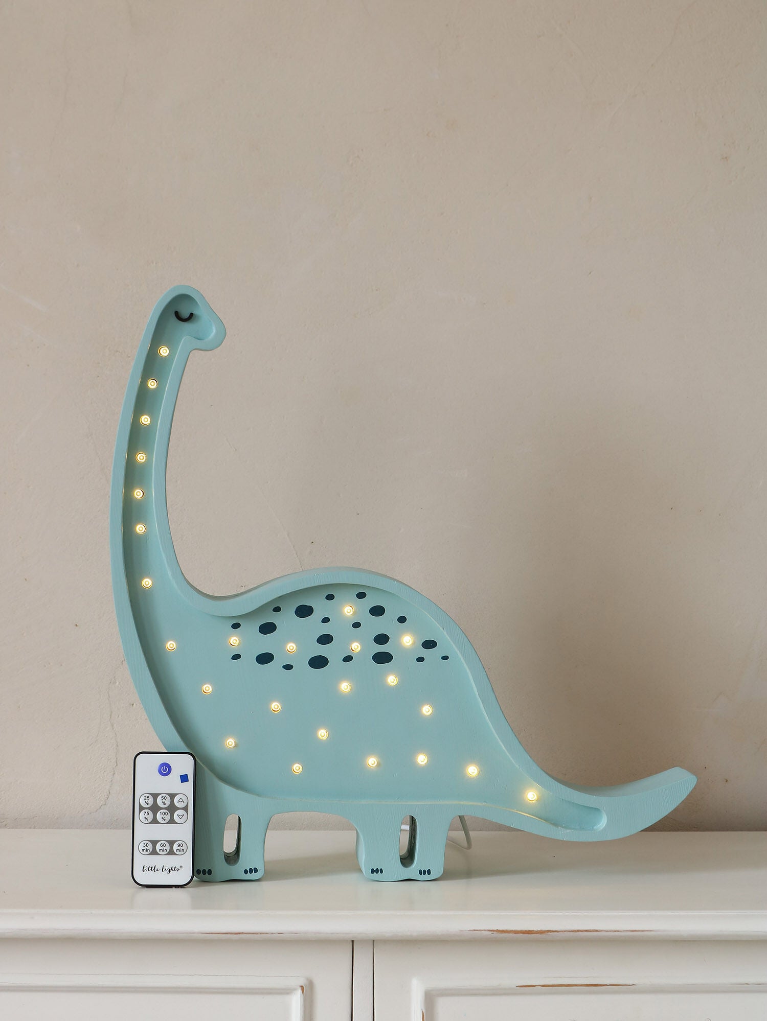 Little Lights Lampe Dinosaur, Blå