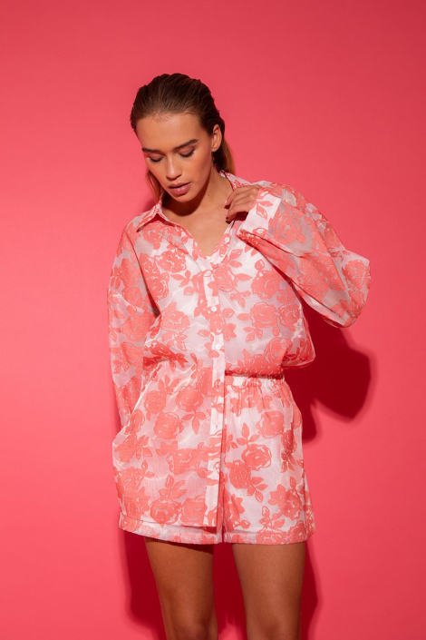 Studio Amaya roze dames korte broek