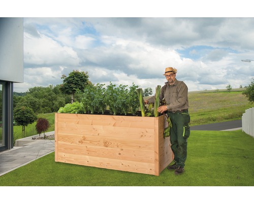 Klassieke verhoogde tuinbak Konsta XXL extra hoog 209x109x95 cm Douglasspar