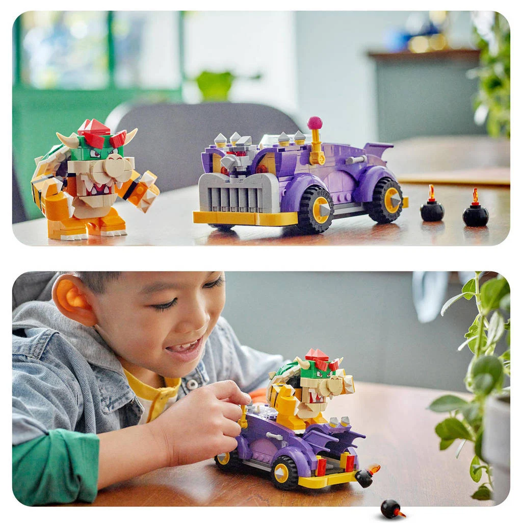 Bowsah!Uitbreidingsset: Bowsers bolide Speelgoed Auto met Poppetje 71431