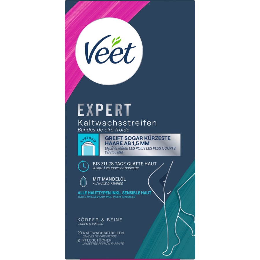 Veet Kaltwachsstreifen Bikinizone 2x 16 Stück