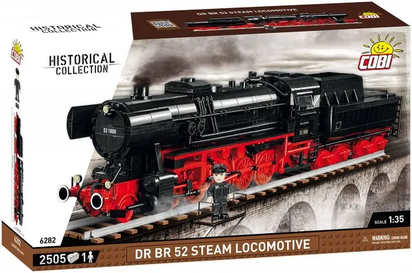 COBI DR BR 52 Steam Locomotive, Byggesten, 10 År, 2476 stk