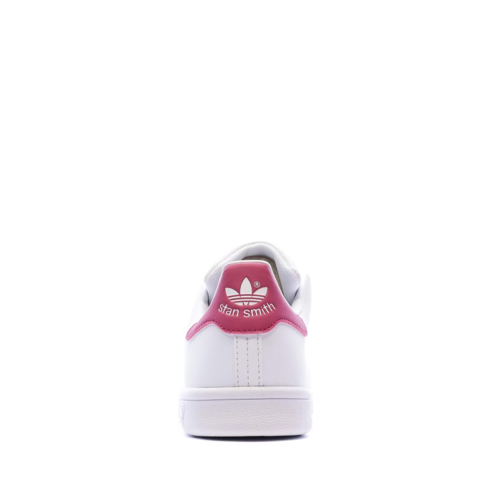 Adidas Stan Smith Baskets Blanc/Rose Fille Adidas