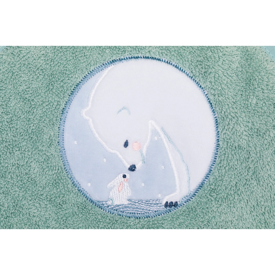 fillikid Kapuzenbadetuch Eisbär ocean 75x75 cm