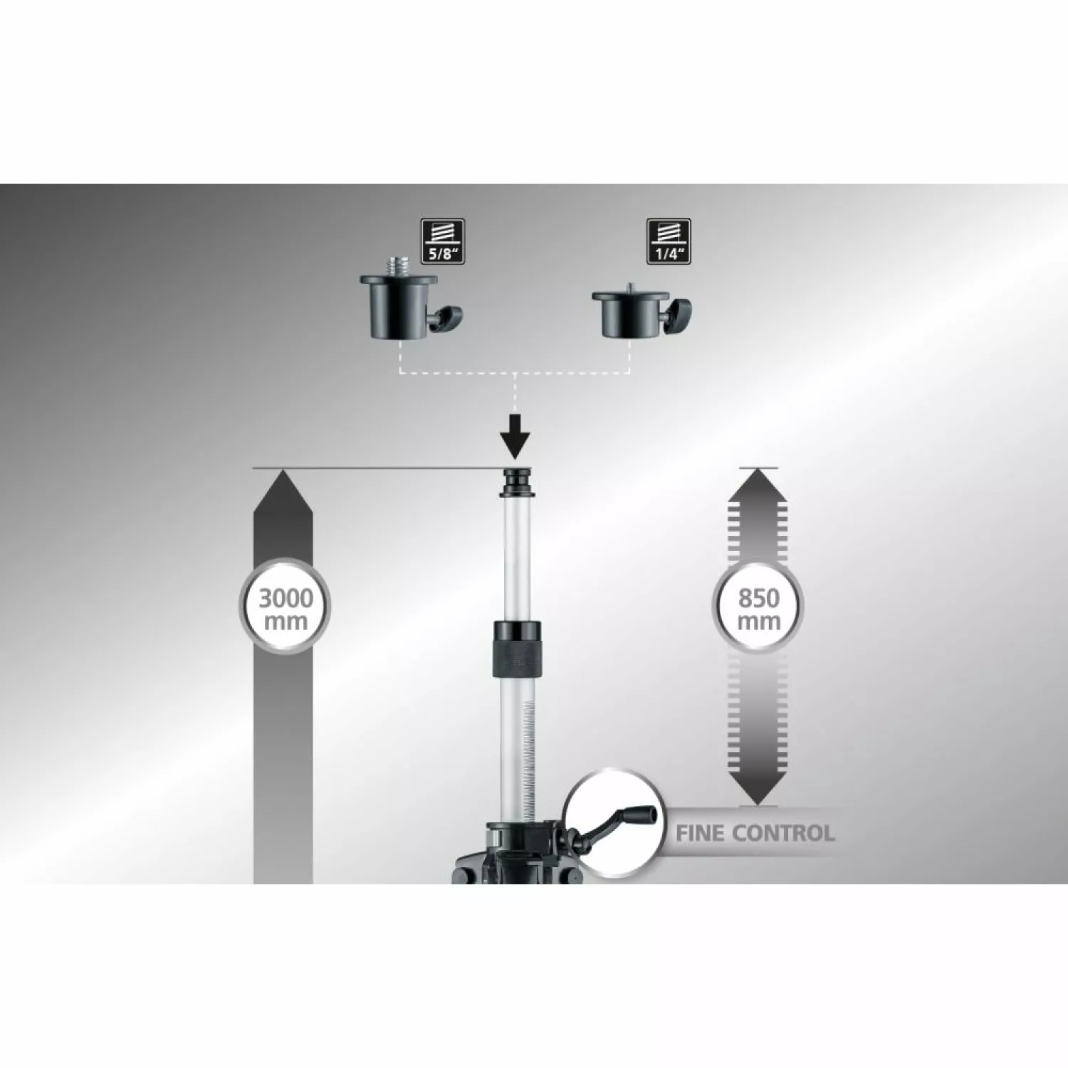 Laserliner VarioStand L Laserstatief - Aluminium - 3100mm