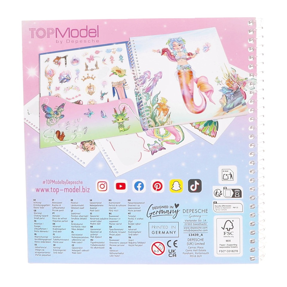 Topmodel - Dress Me Up Stickersbog Fantasy - (413439)