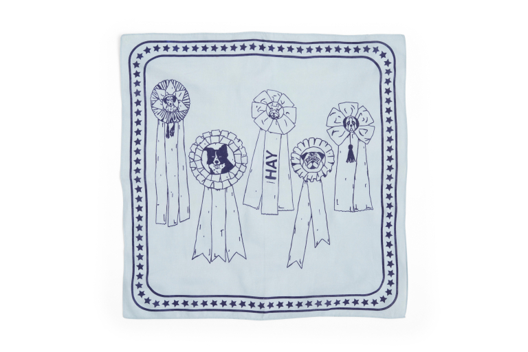 Hay Dogs hondensjaal gerecycled 55x55 Light Blue