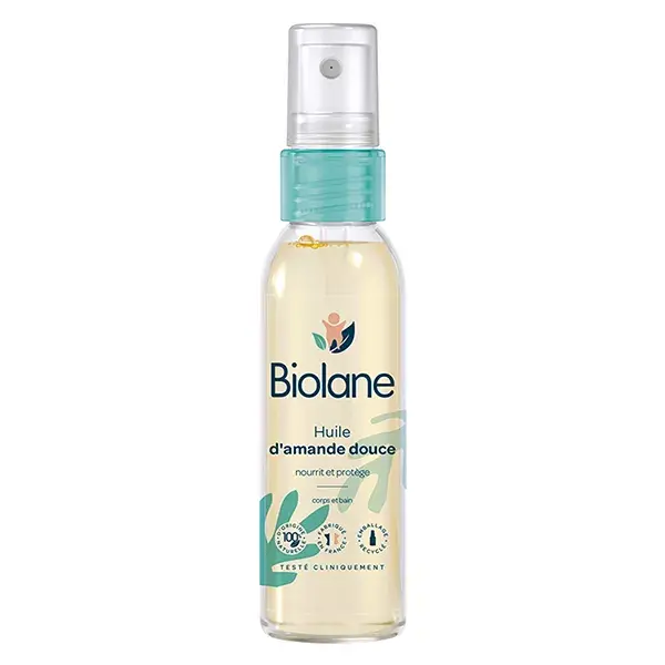Biolane - Huile d'Amande Douce - Bébé - Hydrate & protège - 75ml