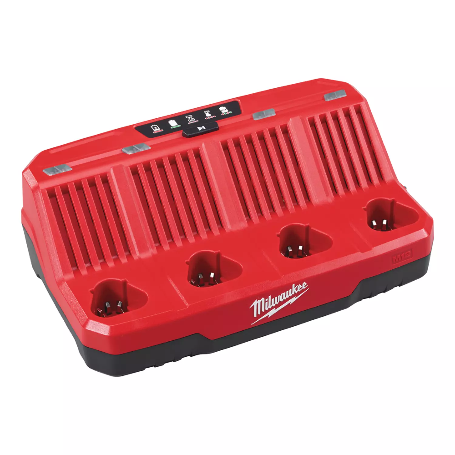 Milwaukee M12 C4 12V Li-Ion Accu multilader - 4 accu's