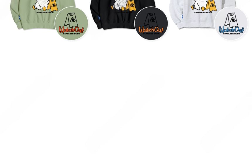 SeoulPop - Losse sweatshirt met eendenprint