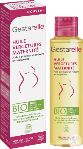 Gestarelle Huile Vergetures Maternité Bio Flacon 100ml