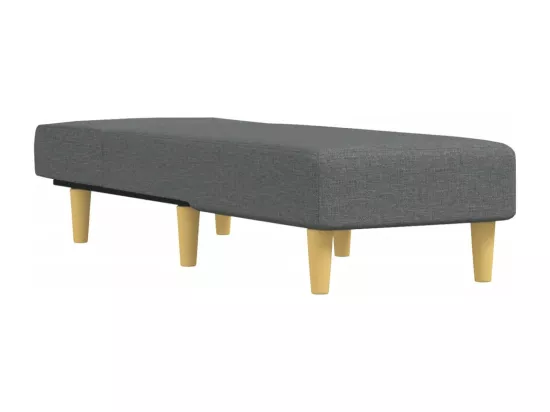 Prolenta Premium - Chaise longue gris foncé tissu