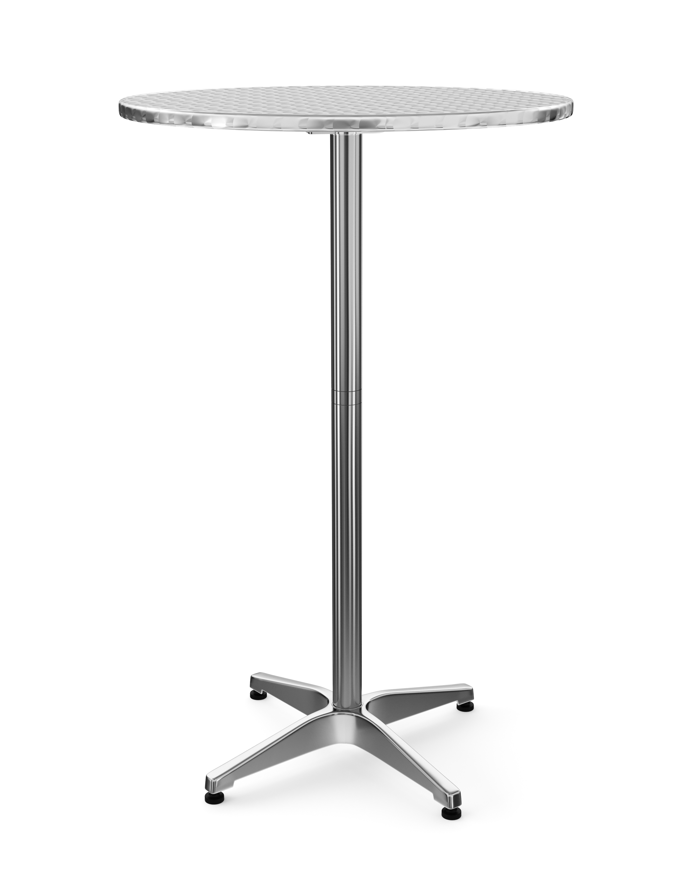Bistrotisch Stehtisch XXL Alu rund 70 x 72-112 cm