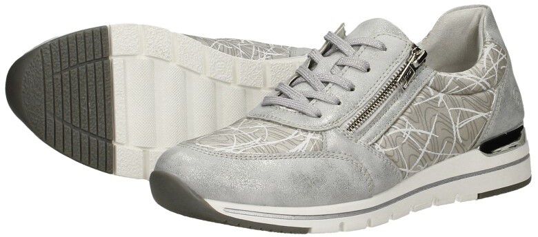 Remonte Veterschoenen Laag licht grijs