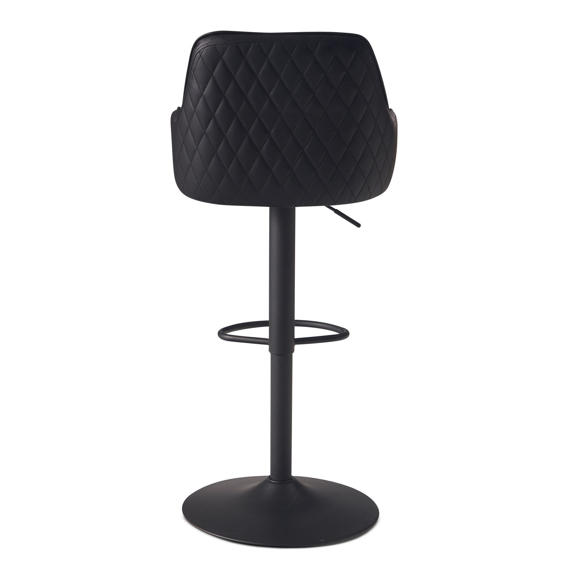 Barhocker FineBuy Küchenhocker Kunstleder Schwarz Hocker Bistrohocker Barstuhl