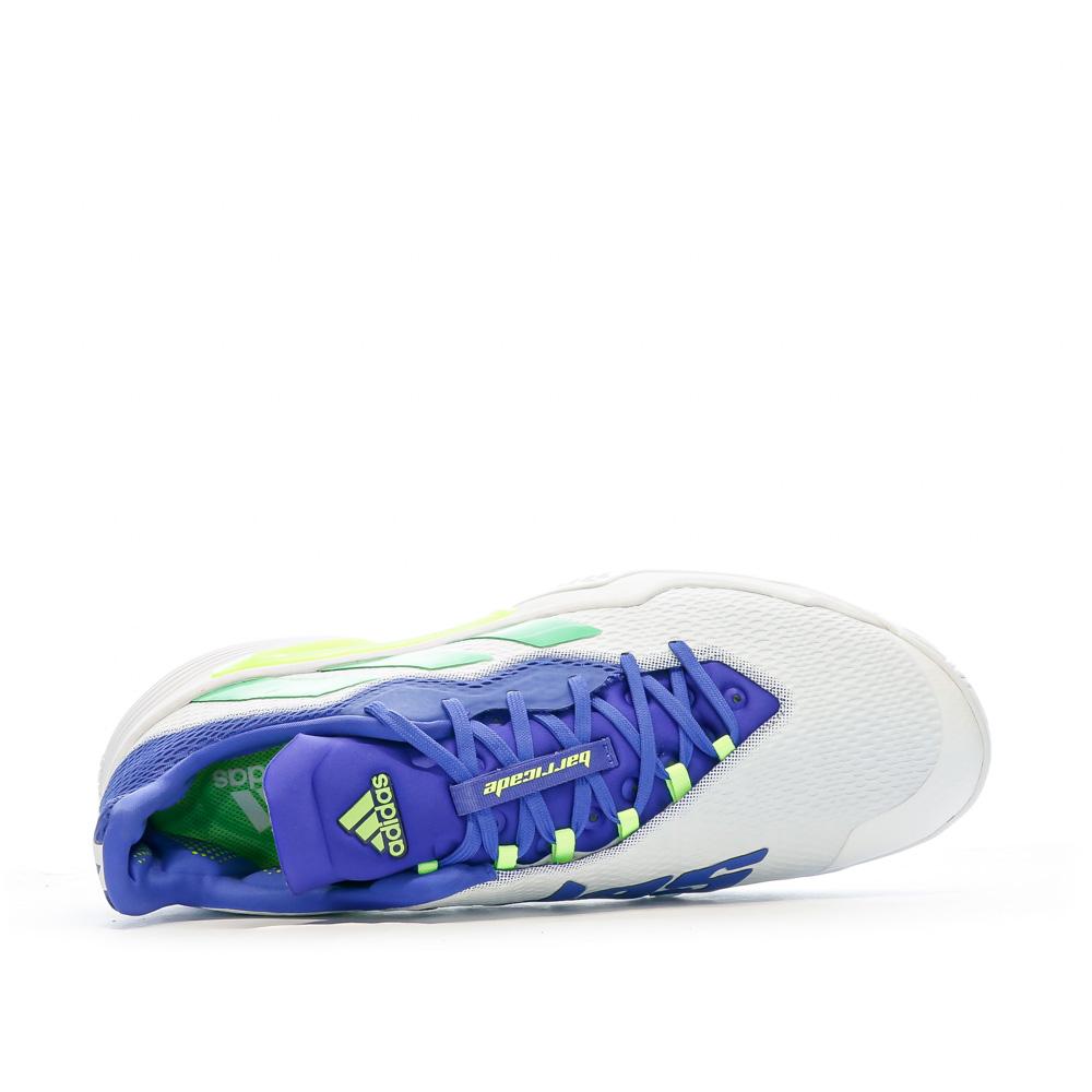 Adidas Chaussures de tennis Blanc/Bleu Homme Adidas Barricade