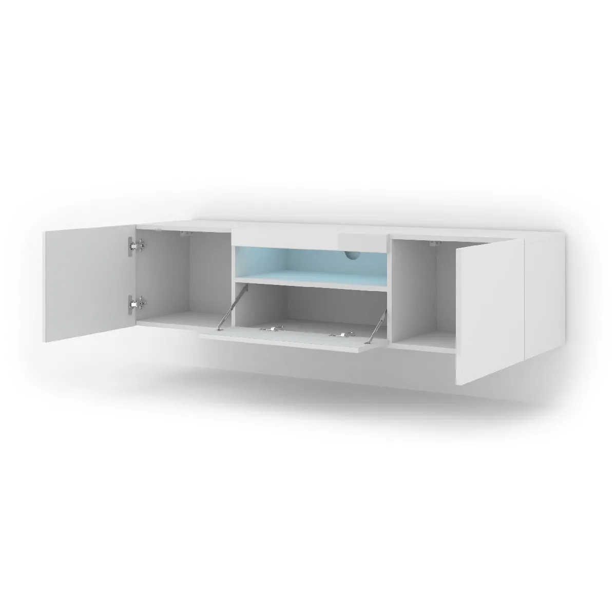 FURNLUX Table TV AURA - Blanc