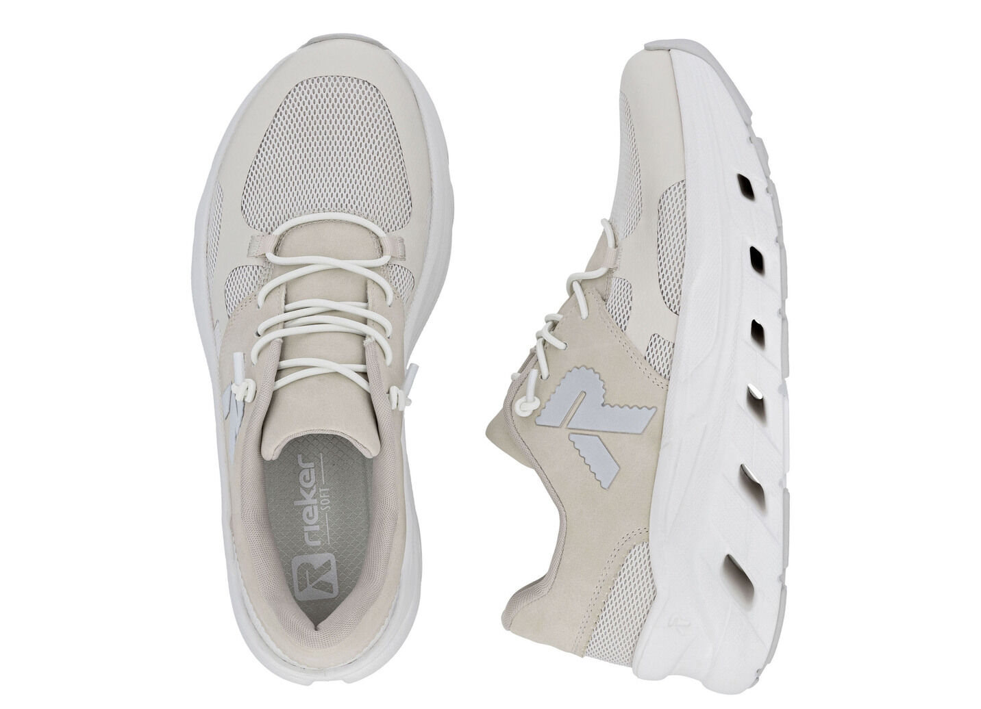 Rieker, sportive Damen-Sneaker, Weite G, mit herausnehmbarem Fussbett