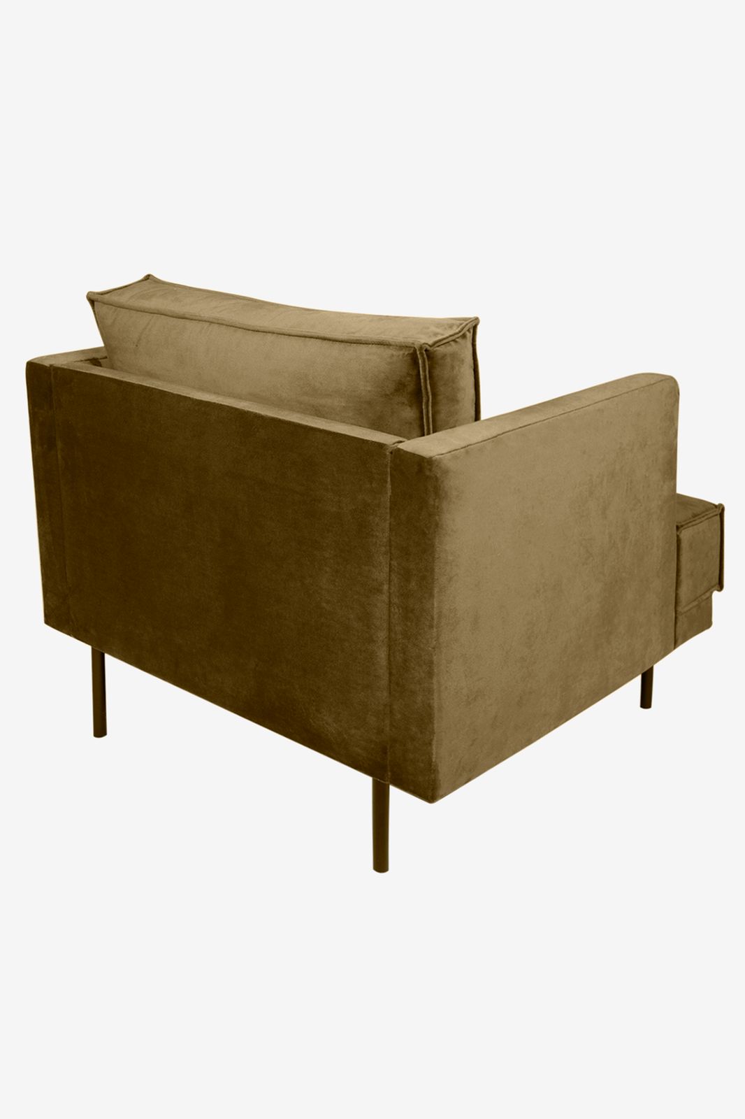 The Duchess velvet loveseat brons