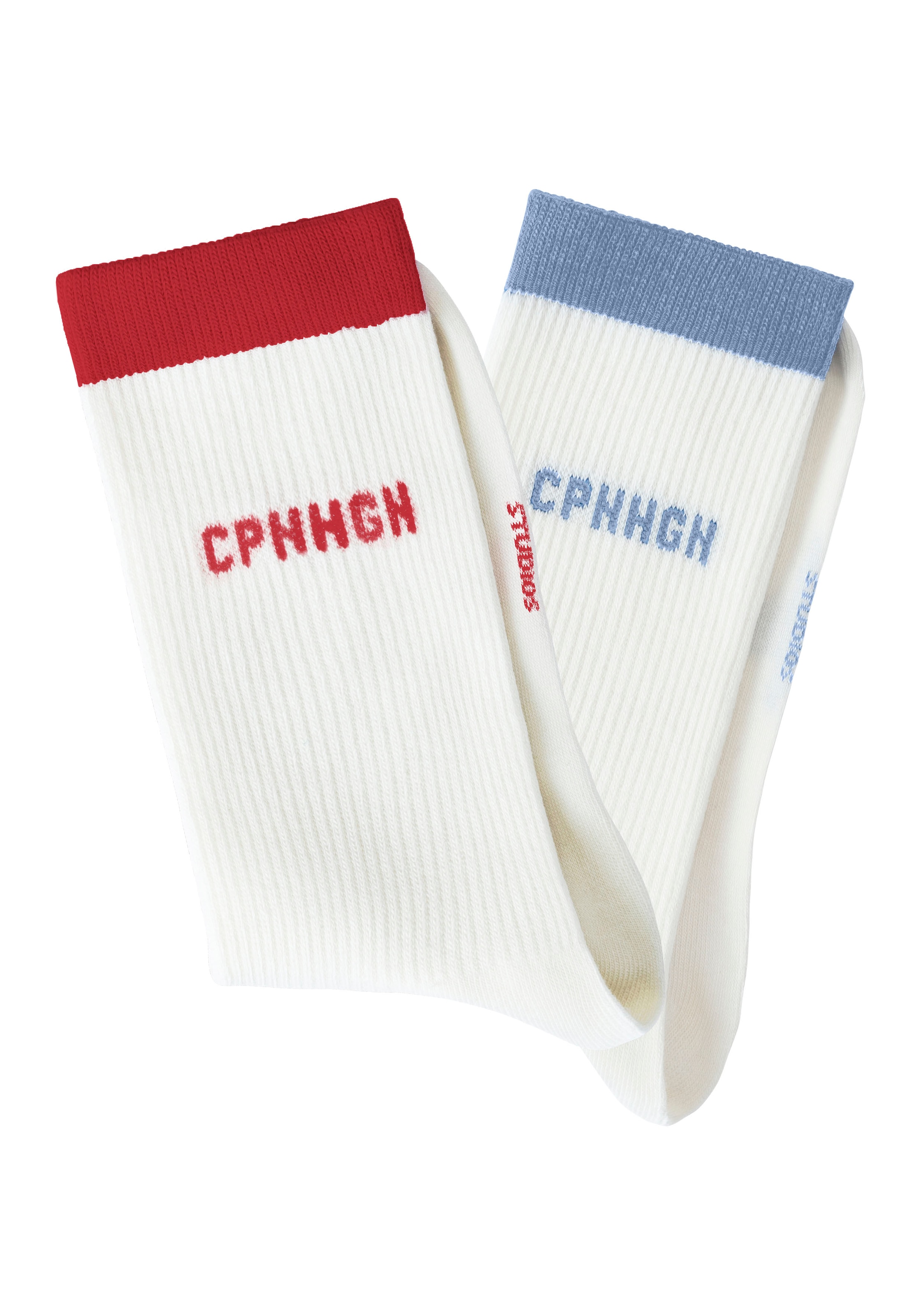 Copenhagen Studios Tennissocken Packung, 2 Paar tlg. mit kontrastfarbenem Bund
