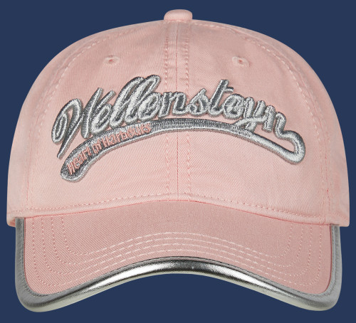 Baseball-Cap Baumwolle, Pink/Silver