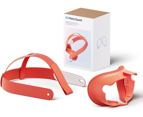 Meta Quest 3 Colored FI   Strap Orange