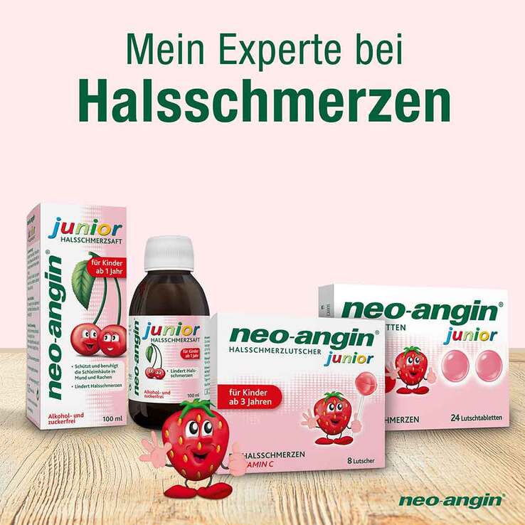 neo-angin® junior Halsschmerzlutscher, 8 St