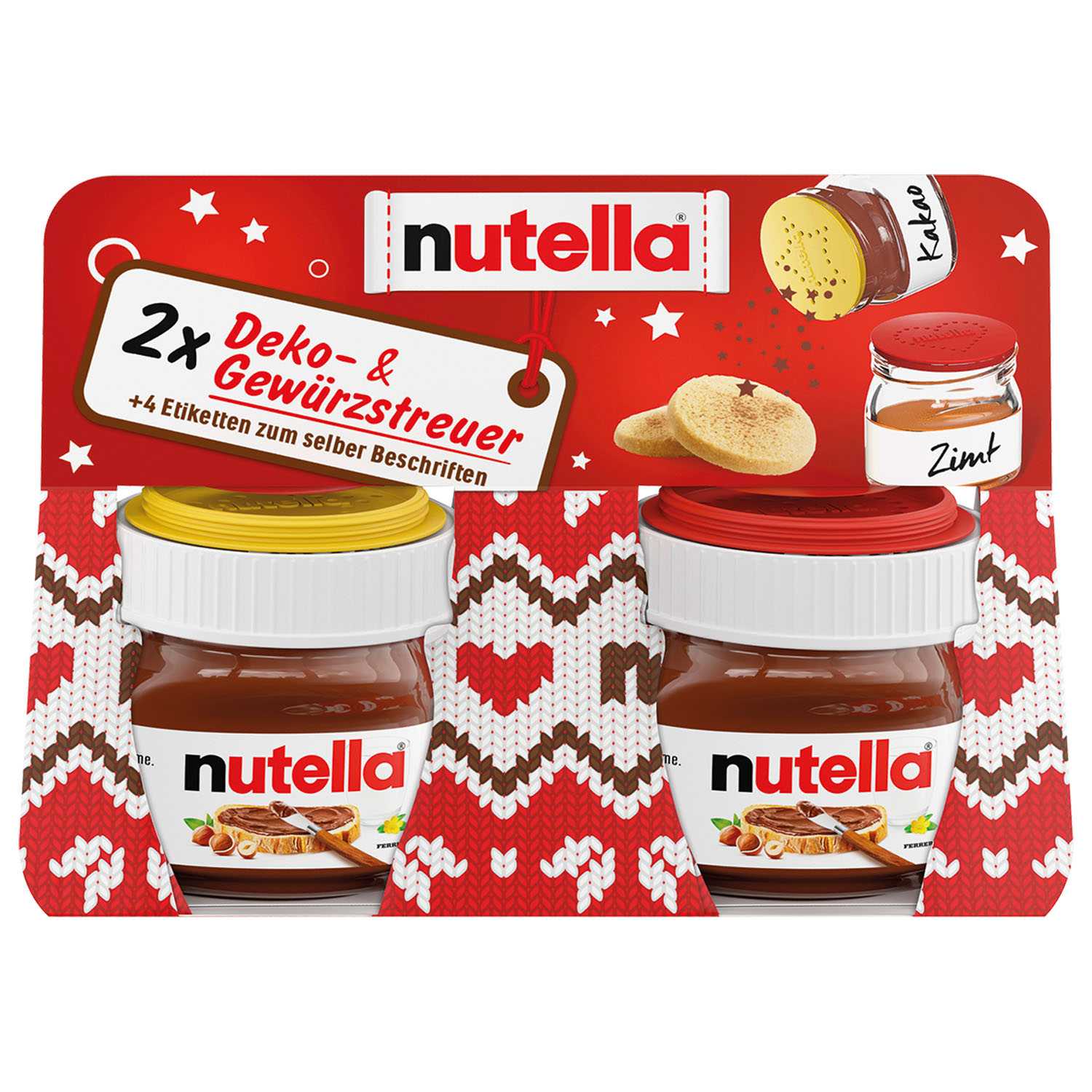 Ferrero Nutella 2x30g mit Gewürzstreuer