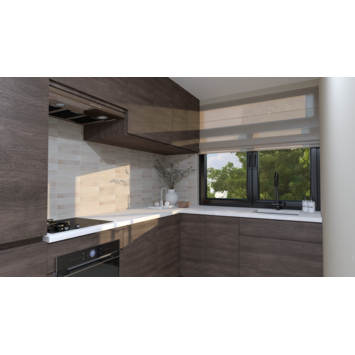 Wandtegel Luna 5 cm x 25 cm keramiek beige 1,05 m²