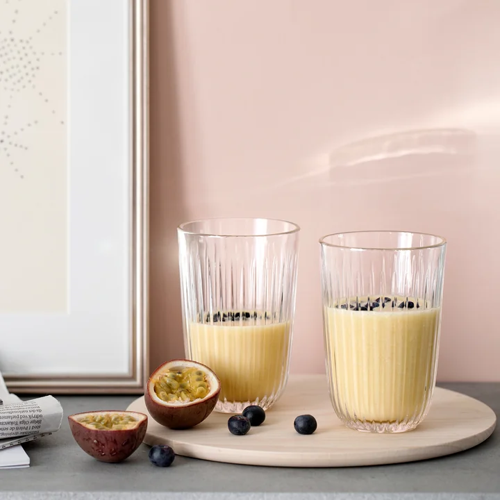 Kähler Design - Hammershøi Trinkglas, 37 cl, grün (4er-Set)