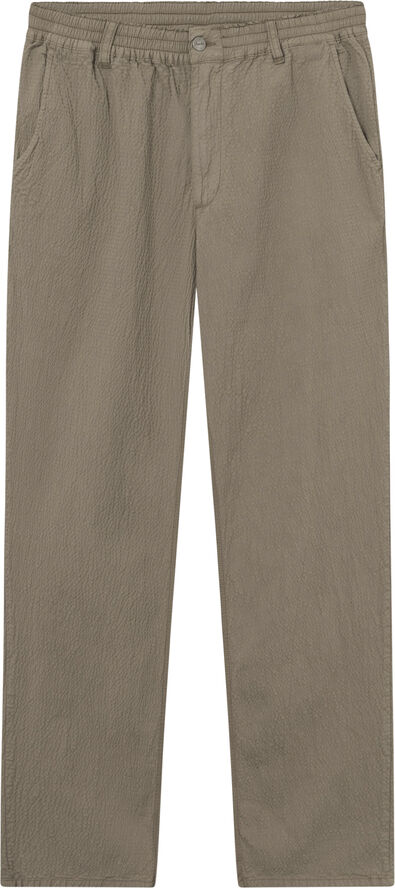 Forét CLAY SEERSUCKER PANTS Taupe