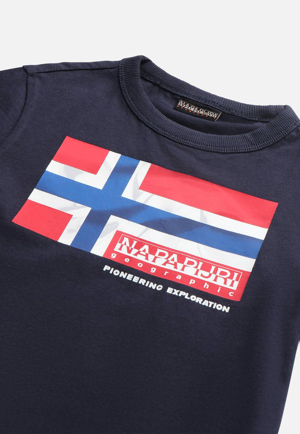 Napapijri T-shirt K S-ZAMORA met logo marine
