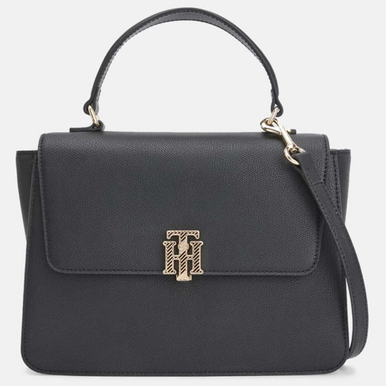 Tommy Hilfiger Sac à main Outline Satchel noir - 19x28x9 cm