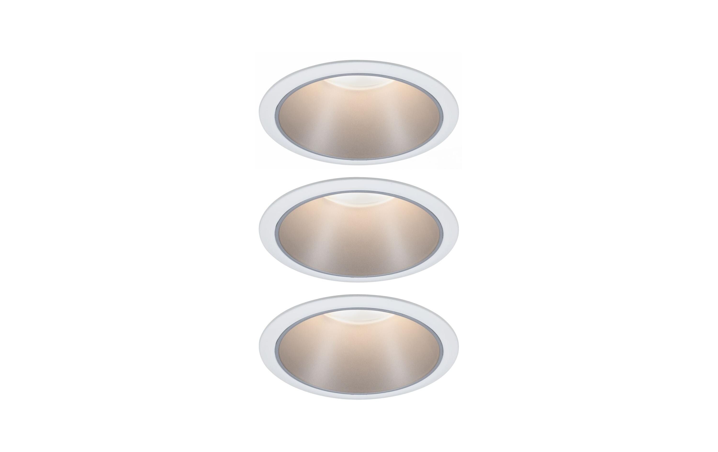 Einbauspot Cole Coin 3-Stepdim Set, 18W,2700K,Weiss/SilberLED Einbauspot 3-Step-Dim Basisset