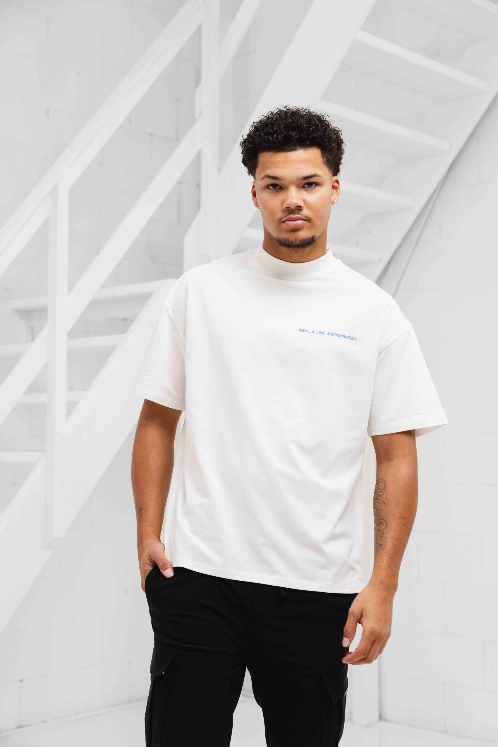 Black Bananas Nation T-Shirt Heren Wit