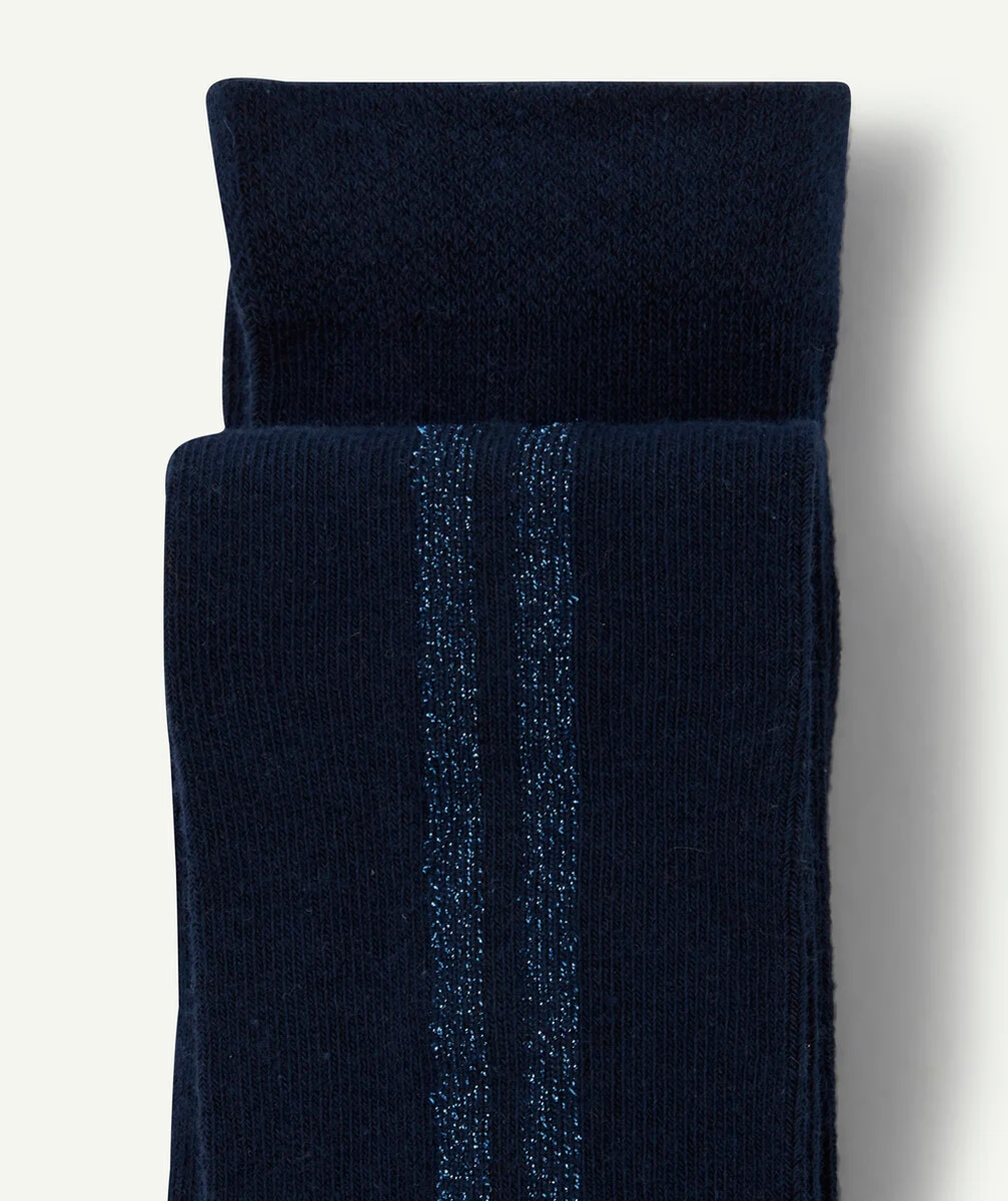 LES COLLANTS BLEUS AVEC BANDES PAILLETÉES