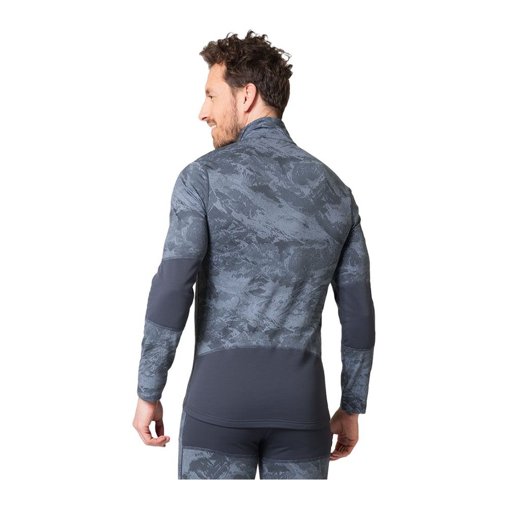 Odlo WHISTLER ECO - Sous-couche Homme folkstone gray/india ink