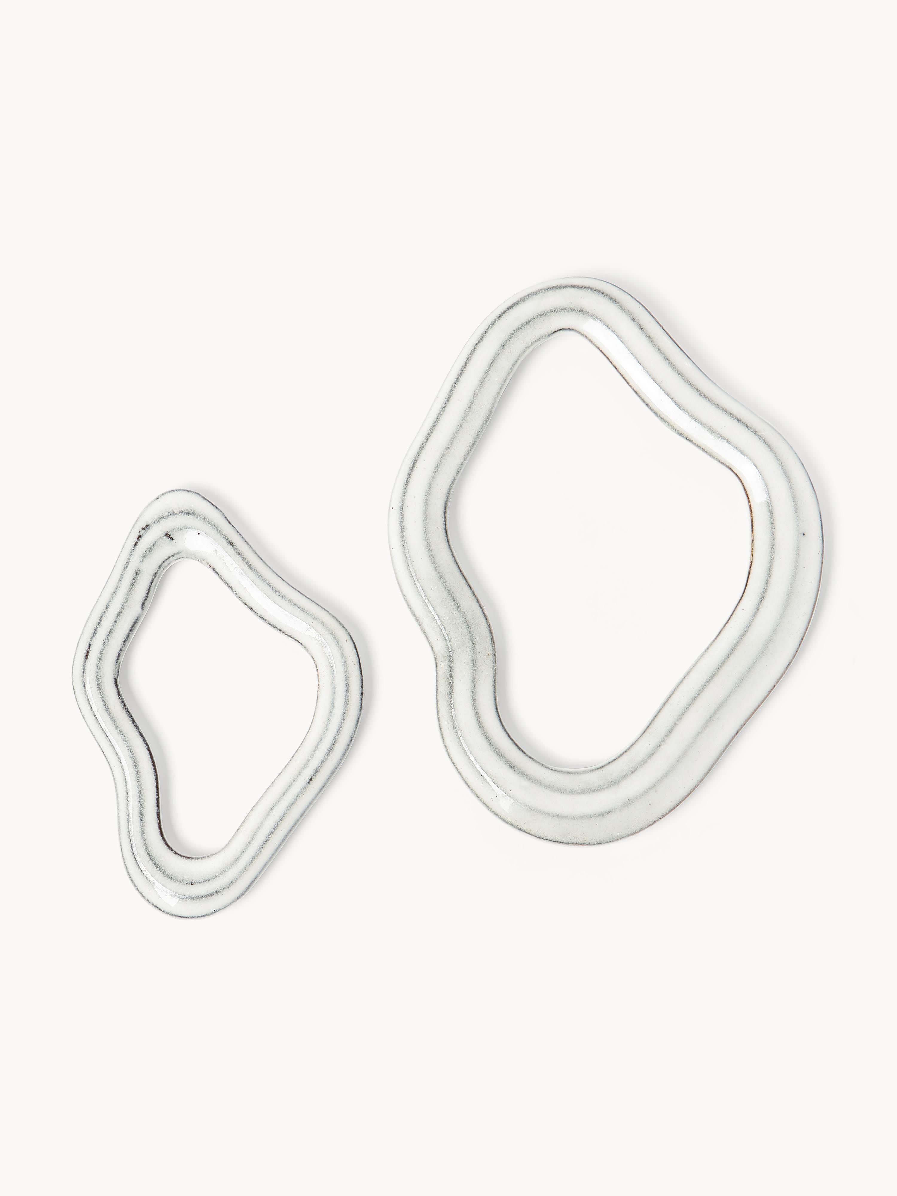 Handgemaakte onderzetters Nordic Sand, 2-delig