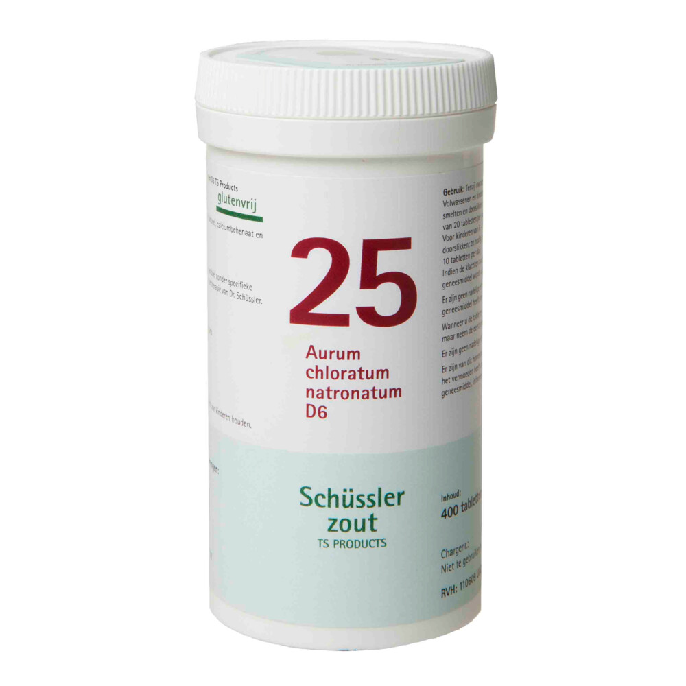 Pfluger Schussler Zout nr 25 Aurum Chloratum Natronatum D6400 tabletten