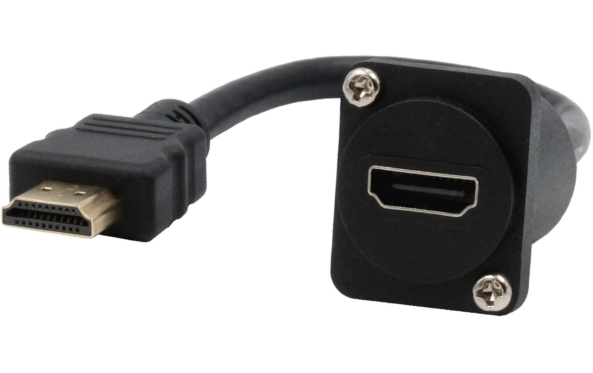 Adapterkabel EX-49162 Buchse zu SteckerExsys D-Typ Kabel-Adapter HDMI Buchse zu Stecker, 20 cm