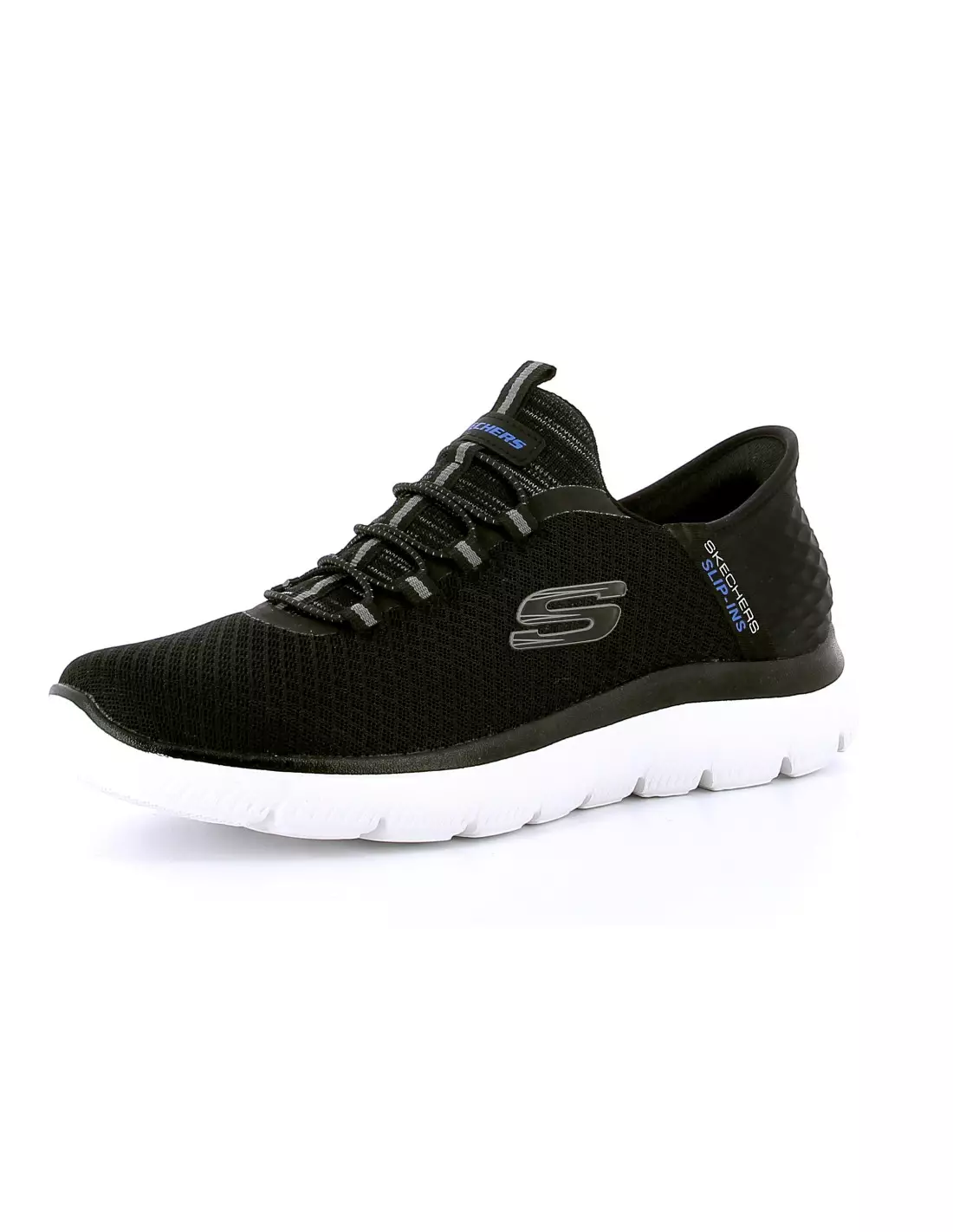 SKECHERS SLIP - INS SUMMITS - Baskets BLACKMESH/TRIM