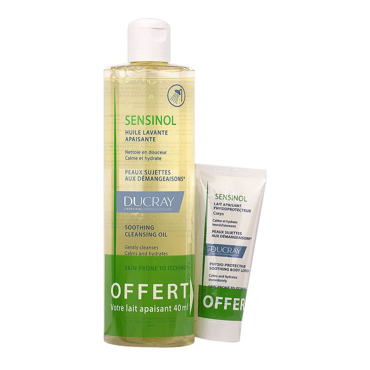 Sensinol huile lavante 400ml + lait apaisant 40ml